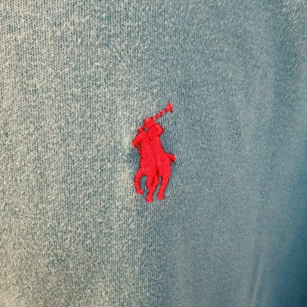 Polo Ralph Lauren Men's XL Blue Cotton Short Sleeve Polo Shirt Classic Fit EUC‎